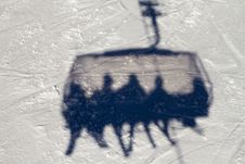 Gondola Shadow Royalty Free Stock Photography Gondola Shadow Royalty Free Stock Photography