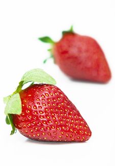 Isolated Fruits - Strawberries Royalty Free Stock Photo Isolated Fruits - Strawberries Royalty Free Stock Photo