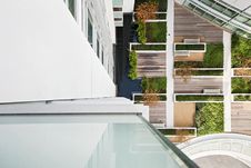 Birds View To A Communal Garden Royalty Free Stock Photo Birds View To A Communal Garden Royalty Free Stock Photo