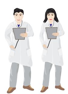 Male And Female Doctor Stock Photo Male And Female Doctor Stock Photo