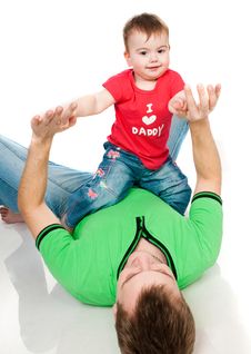 Father With Baby Royalty Free Stock Images