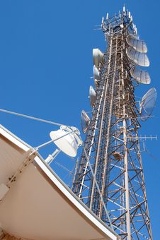 Telecommunication Infrastructure Royalty Free Stock Images