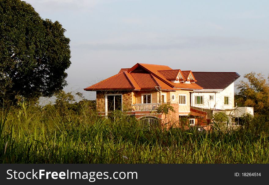 Isolated Beautiful House