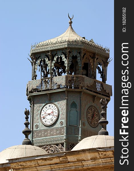 A religious, Muslim mosque in Cairo, Egypt. A religious, Muslim mosque in Cairo, Egypt.