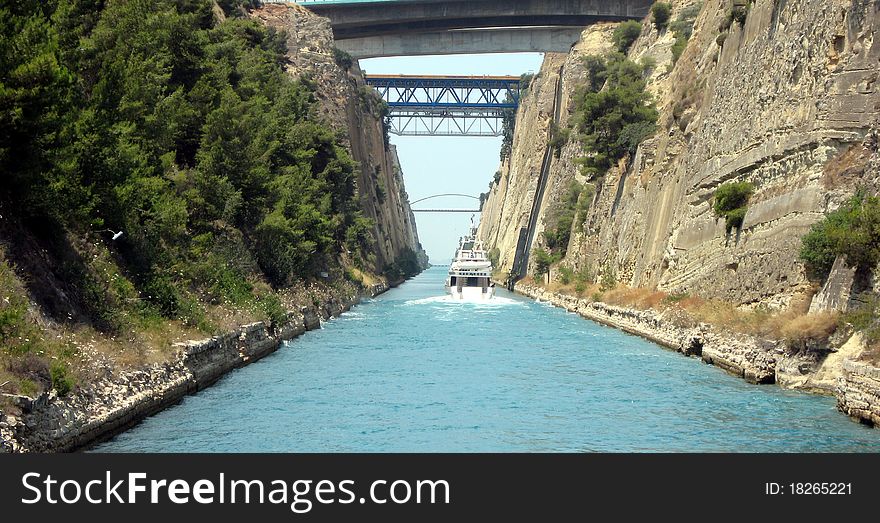 Touring the Corinth Canal