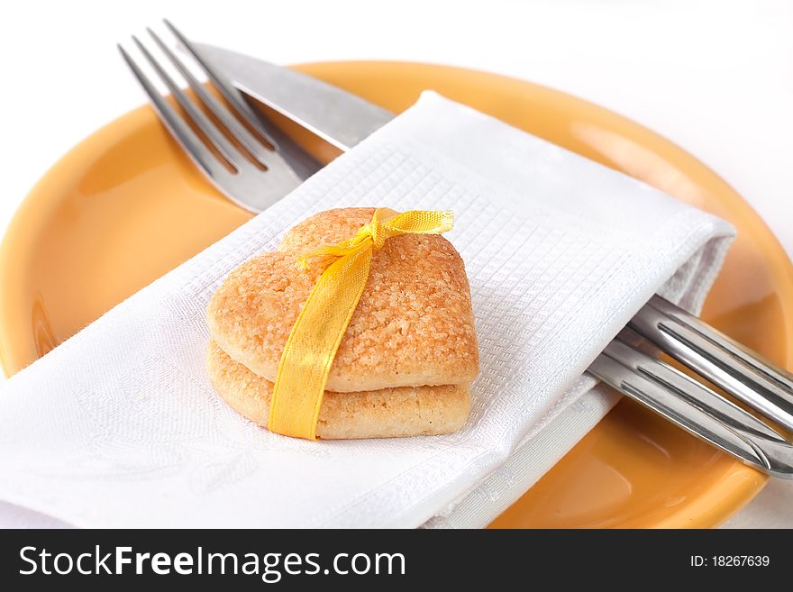 Cookies On The Orange Plate