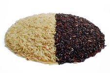 Isolated Brown And Black Indica Rice Royalty Free Stock Photos Isolated Brown And Black Indica Rice Royalty Free Stock Photos