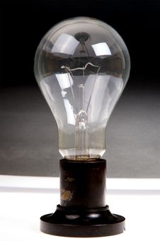 Large Brushed Electric Incandescent Lamp Royalty Free Stock Images