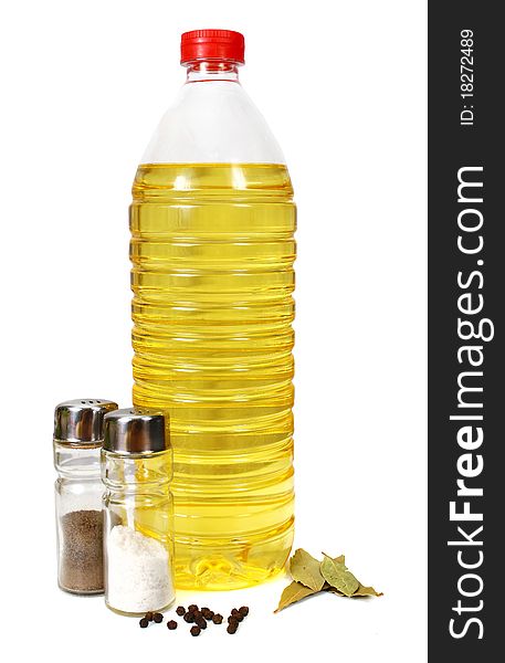 Sunflower seed oil and seasonings of meal