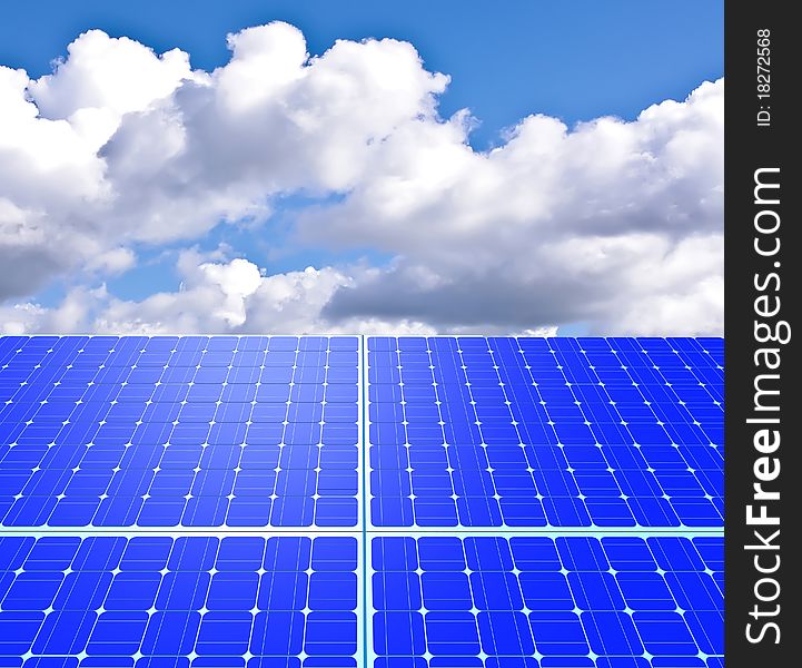 Solar panels. alternative sources of energy