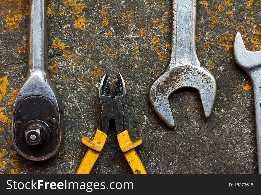 Old tools in the garage