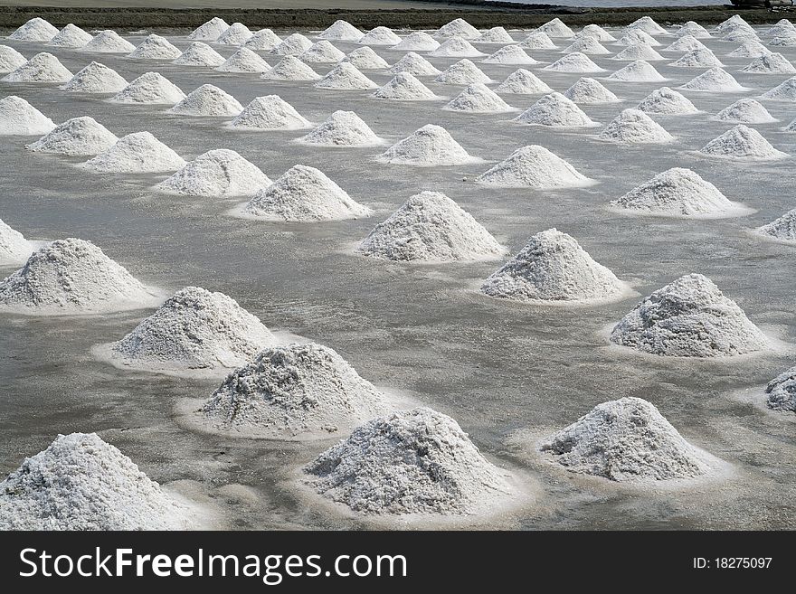 The agricultural production of salt in Thailand. The agricultural production of salt in Thailand