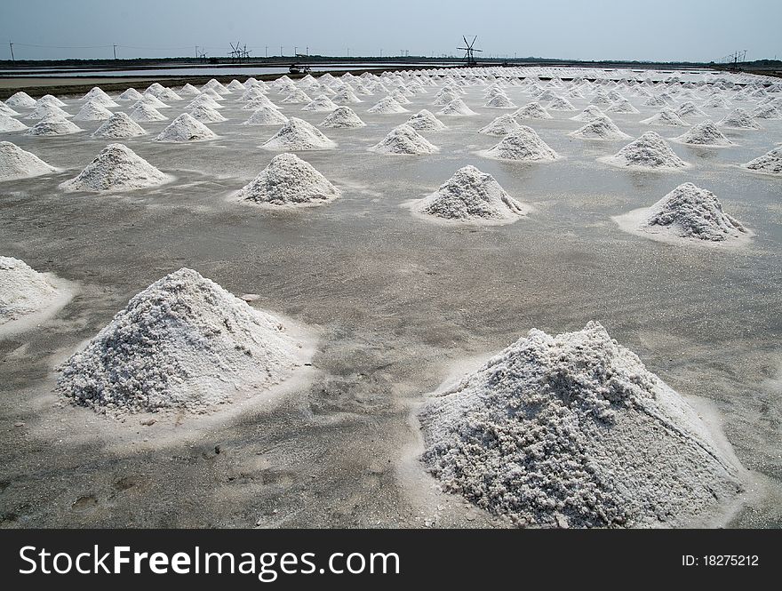 The agricultural production of salt in Thailand. The agricultural production of salt in Thailand
