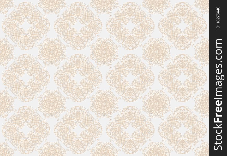 Beige damask seamless wallpaper pattern. Beige damask seamless wallpaper pattern