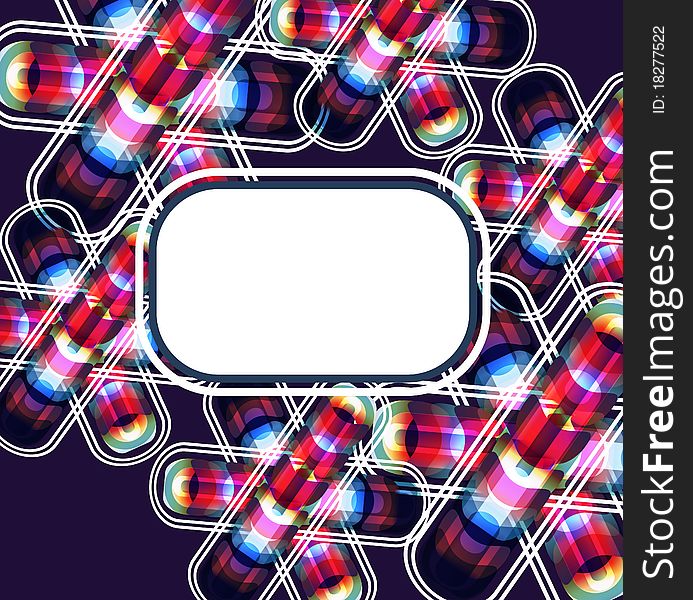 Abstract vector background with multicolor capsule. Abstract vector background with multicolor capsule