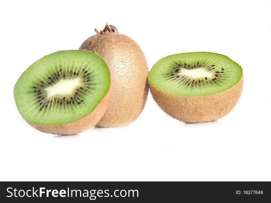 Kiwi Fruit Isolated on white background