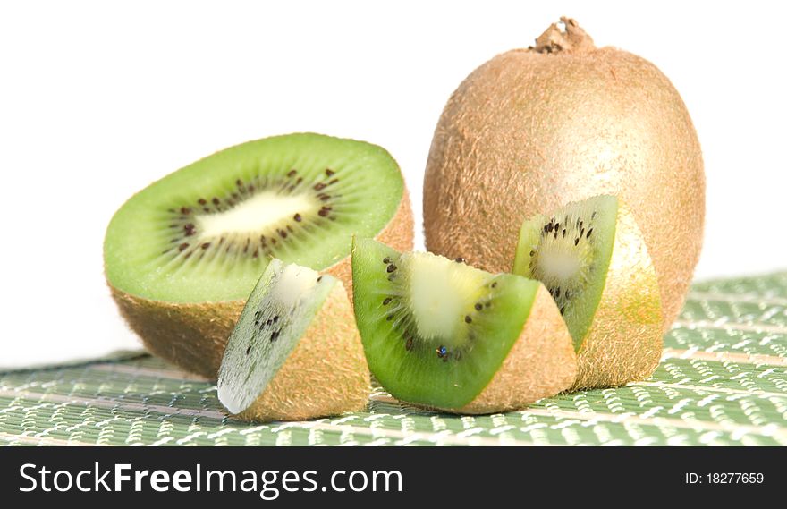 Kiwi Fruit Isolated on white background
