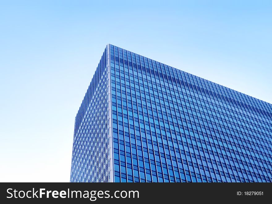 This is photo of business building with blue sky