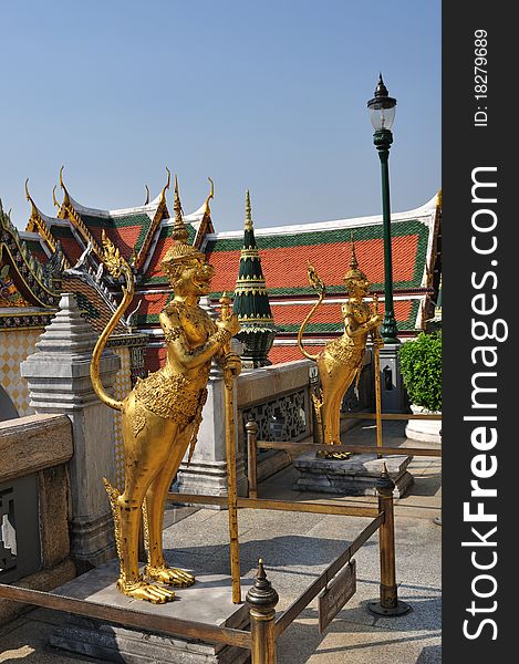 Brass Statue In Grand Palace.