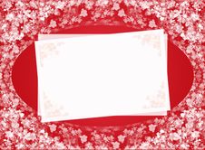 Red Invitation Card Royalty Free Stock Photo