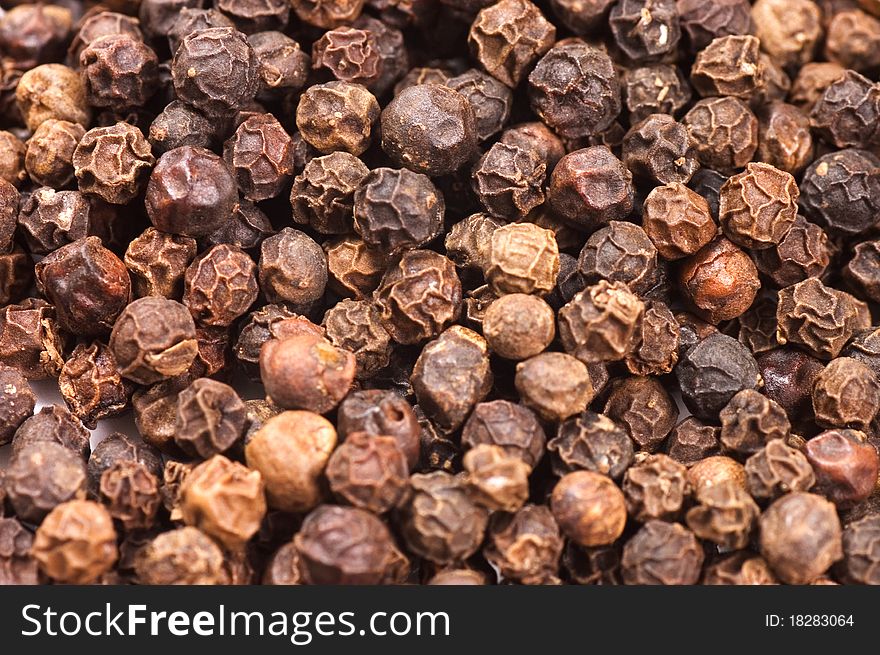 Black Peppercorns Background