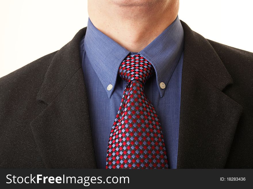 Businessman and tie blue shirt
