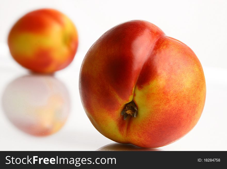 Colorful Peach In Close-ups