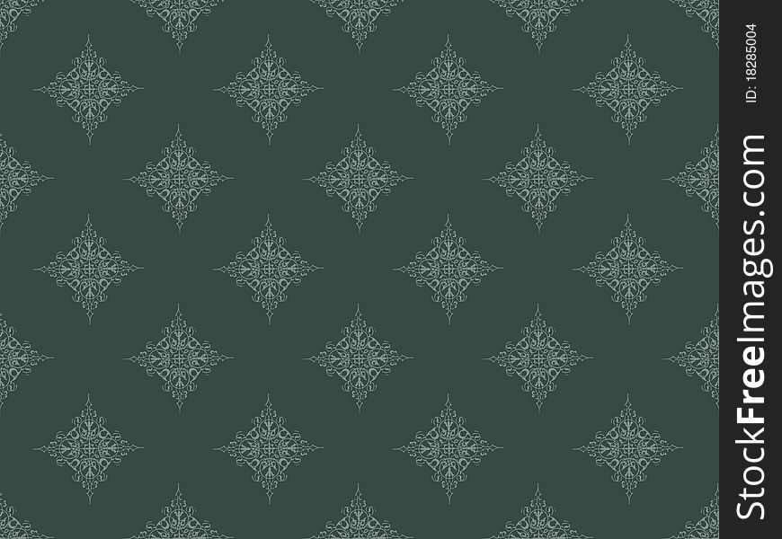 Grey damask seamless wallpaper pattern. Grey damask seamless wallpaper pattern