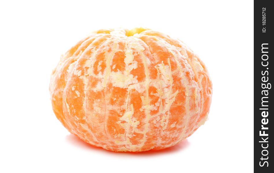 Tangerine fruit isolated on white background
