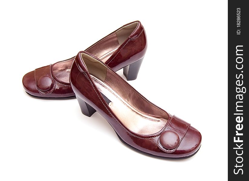 Pair Of Brown Woman S Shoes