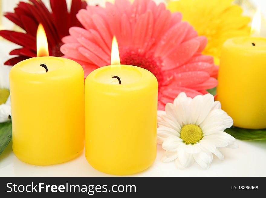 Flowers And Candles