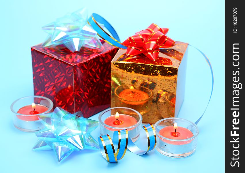 Gift and candles