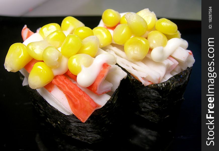 Japanese sushi food shot setting