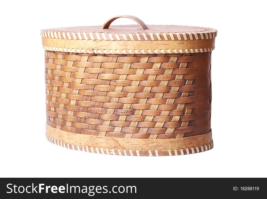 Decoration basket on White Background