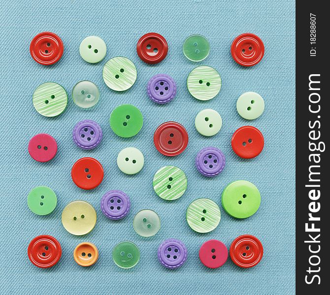 Multi Colored buttons for clothing. Multi Colored buttons for clothing