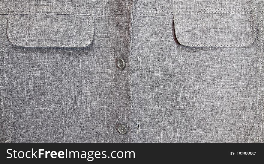 Pocket and button of men s shirt