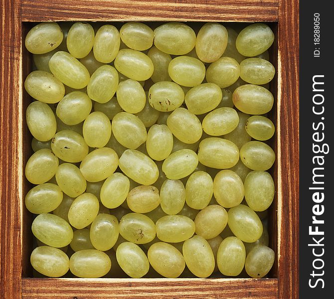Green grapes, collection of products