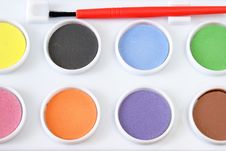 Watercolor Paint Set Royalty Free Stock Image