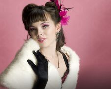 Luxurious Pinup Model Stock Photo Luxurious Pinup Model Stock Photo