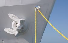 Anchor And Mooring Lines Stock Image