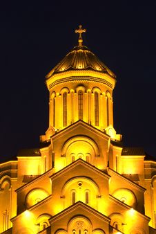 The Tbilisi Holy Trinity Cathedral Stock Photography The Tbilisi Holy Trinity Cathedral Stock Photography