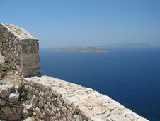 Kritinia Castle, Rhodes Island, Greece Royalty Free Stock Photography Kritinia Castle, Rhodes Island, Greece Royalty Free Stock Photography