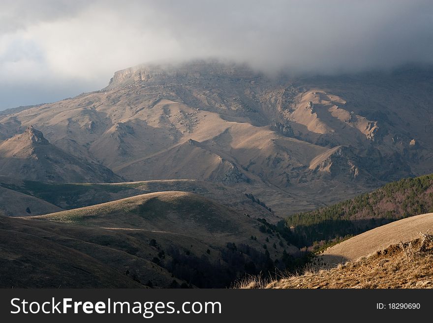 Mountains in the clouds
caucasus mountains
landscape