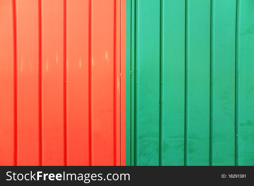 Red and green vertical lines background in landscape view. Red and green vertical lines background in landscape view
