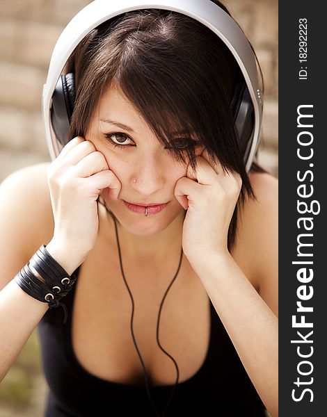 Girl With Headphones