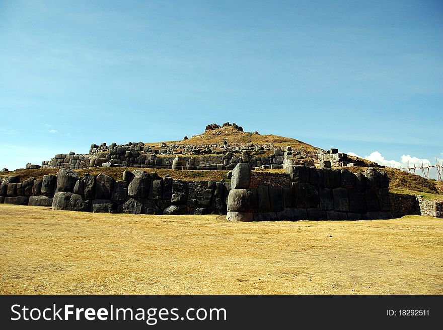 Sacsayhuaman Ruins in Cuzco, Peru