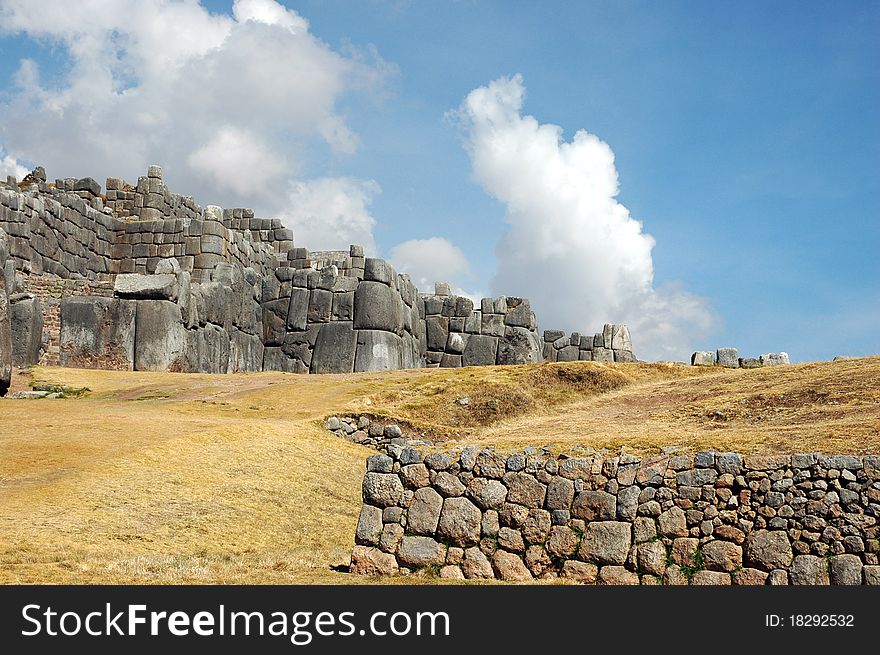 Sacsayhuaman Ruins in Cuzco, Peru