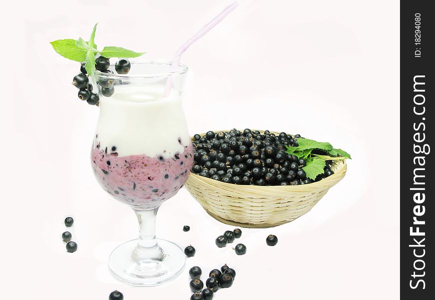 Fruit Cocktail Smoothie With Black Currant