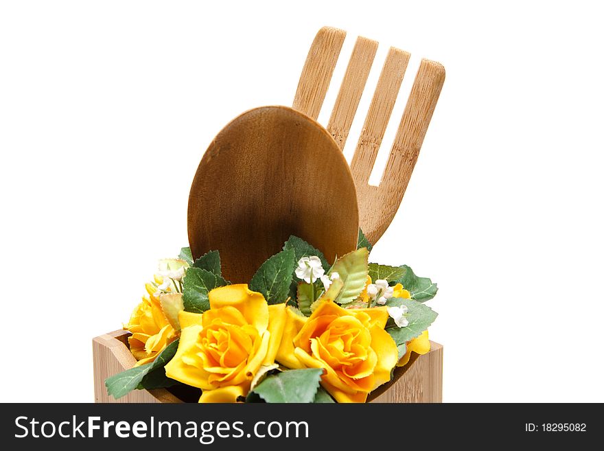 Cook spoon with flower