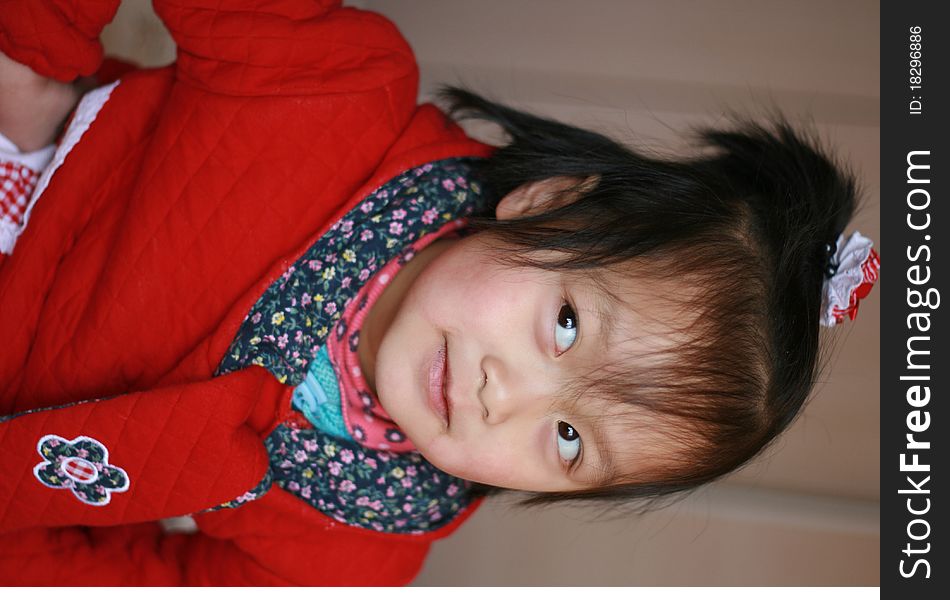 Expressive Asia child